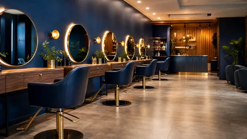 Bright salon interior with styling chairs, How to Start a Barbershop in Michigan