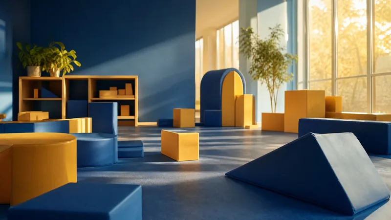 Sunlit playroom with soft blocks, How to Start a Home Daycare in Michigan