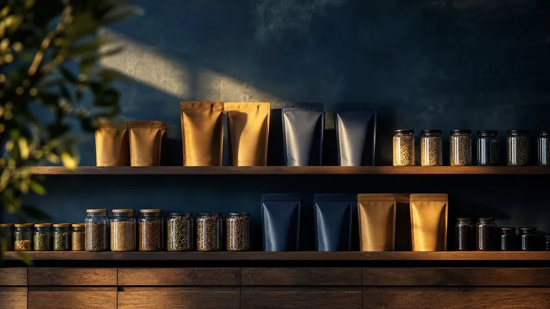 Minimal retail shelf of jars and pouches, Michigan Cannabis Business License