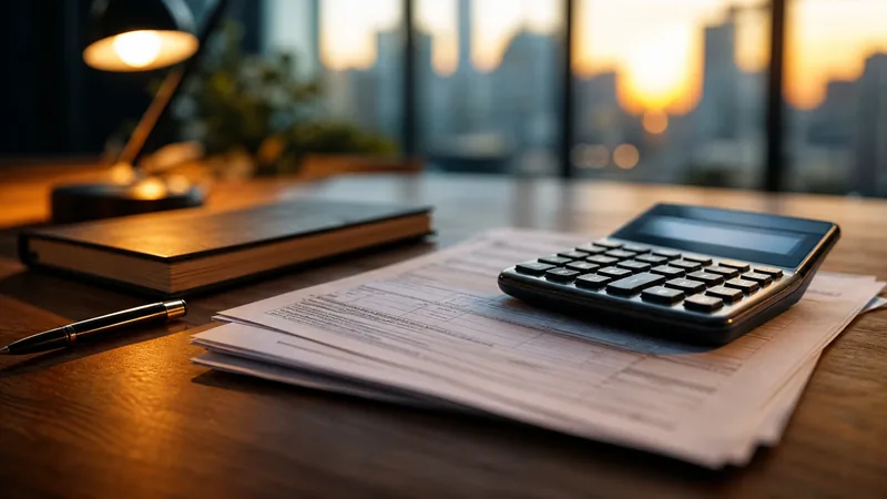 Tax forms and a calculator on a desk, Michigan LLC vs S Corp