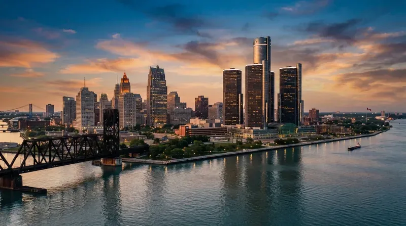 Detroit skyline representing Michigan business opportunities